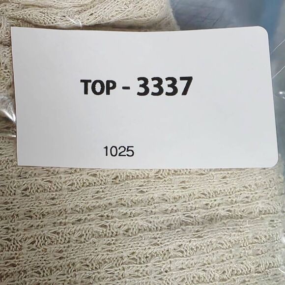 Daytrip Cream Knit Lace Front Tank Top Size S - Picture 10 of 10